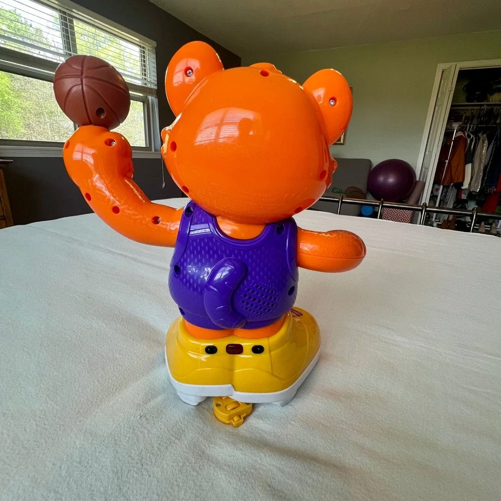 VTech Captain Tiger Basketball Interactive Motorized Dancing‎ Toy VT24342 Orange